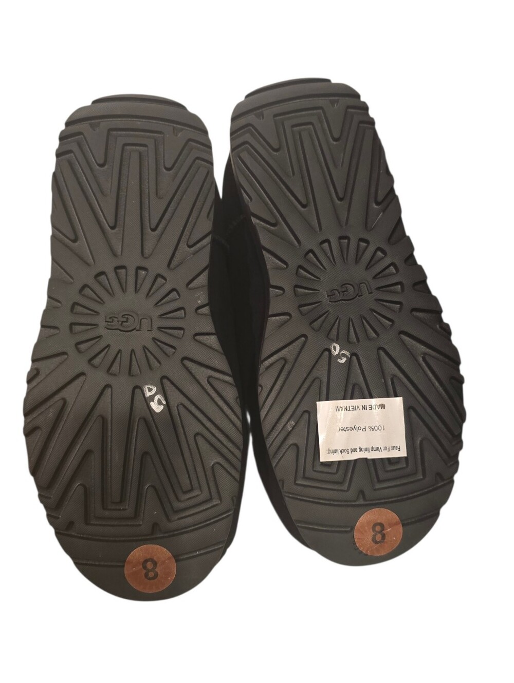 UGG Pumped Slides Black 8 1158215 Suede New - Picture 5 of 9